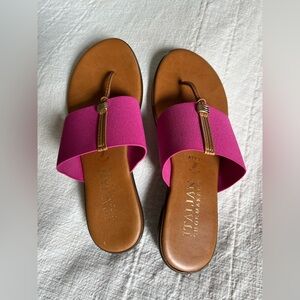 Italian Shoemakers Pink Sandals 8.5